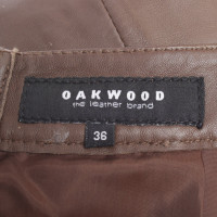 Oakwood Leren rok in bruin