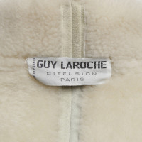 Guy Laroche Lambskin coat in cream