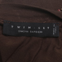 Twin Set Simona Barbieri Jersey dress in brown