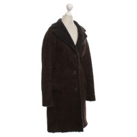 Jil Sander Sheepskin coat in Brown
