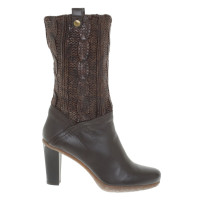 Stuart Weitzman Ankle boots with knit pattern