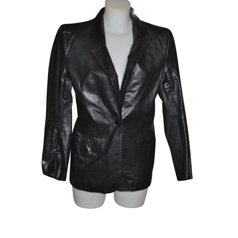 Ann Demeulemeester leather jacket