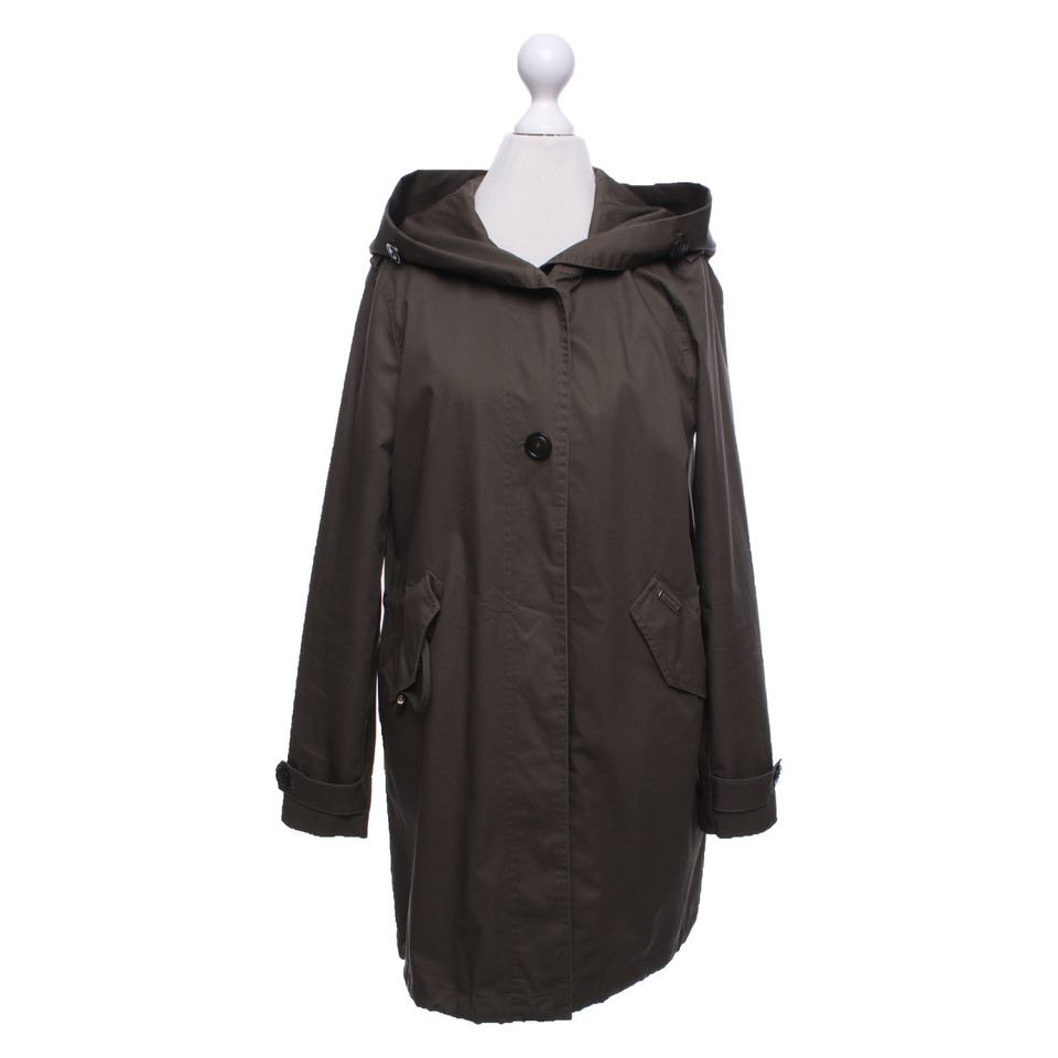 Woolrich Giacca/Cappotto in Cotone in Verde oliva