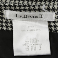 L.K. Bennett skirt in black and white