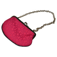 Dkny Clutch Bag Canvas in Red