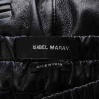 Isabel Marant Paire de Pantalon en Cuir en Noir