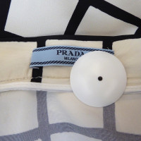 Prada Silk skirt with checked print