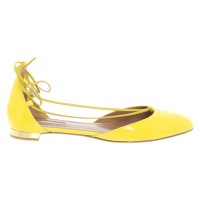 Aquazzura Slippers/Ballerinas Patent leather in Yellow