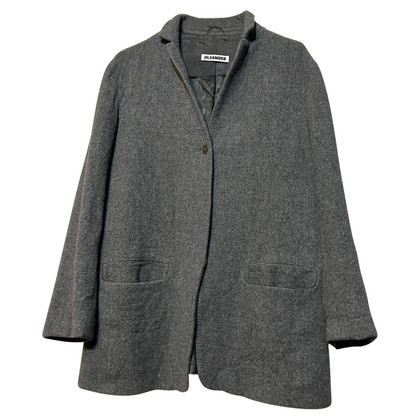 Jil Sander Jacket/Coat Wool in Grey