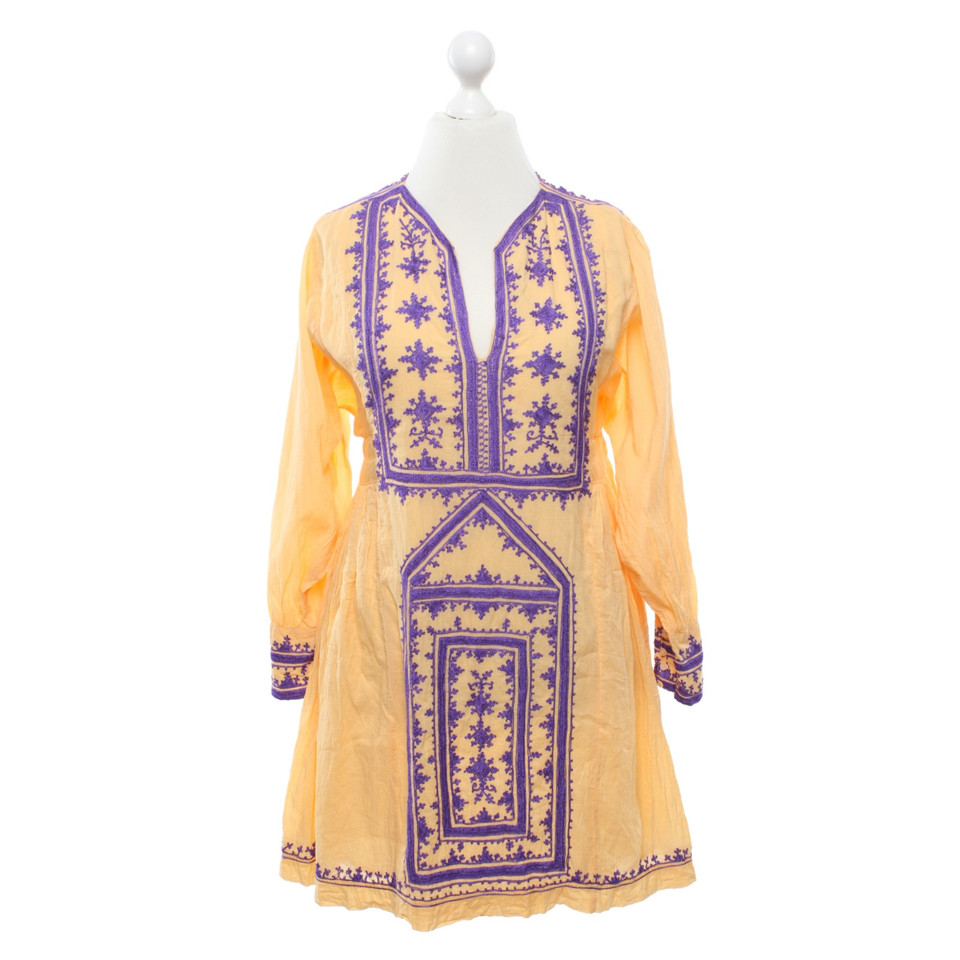 Antik Batik Kleid aus Baumwolle
