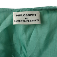 Philosophy Di Alberta Ferretti Silk dress with lace