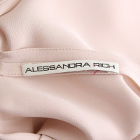 Alessandra Rich Vestito in Seta in Rosa