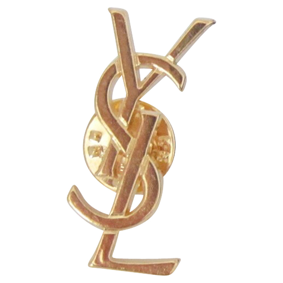 Yves Saint Laurent YSL logo brooch - Buy Second hand Yves Saint Laurent ...
