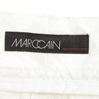 Marc Cain pantaloni di lino in bianco