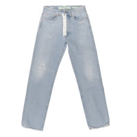 Off White Jeans Katoen in Blauw