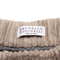 Brunello Cucinelli Hose aus Baumwolle in Braun