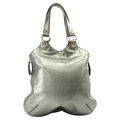 Yves Saint Laurent Handbag Leather in Grey