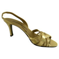Yves Saint Laurent Golden sandals