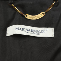 Marina Rinaldi Veste/Manteau en Daim en Noir