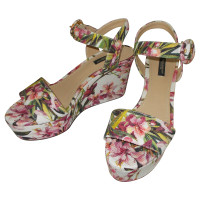 Dolce & Gabbana Oleandro floral brocade sandal