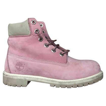 Timberland Lace-up shoes Leather in Pink