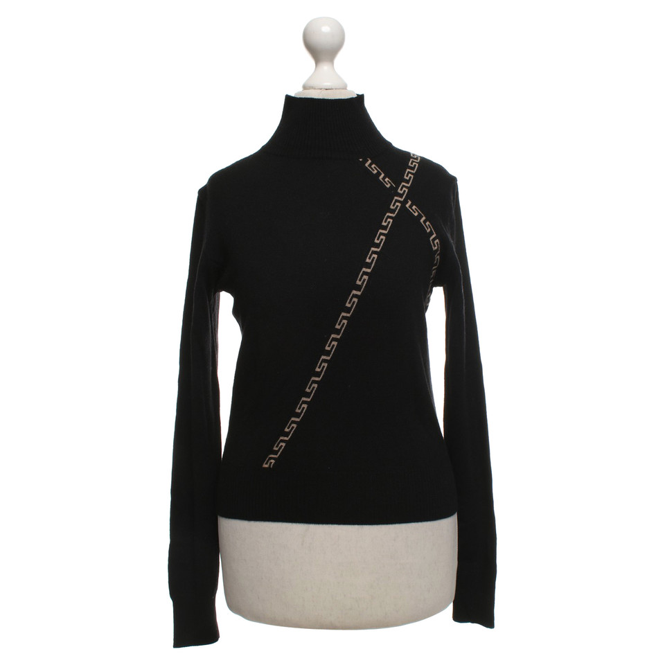 Versace Sweater in black / beige