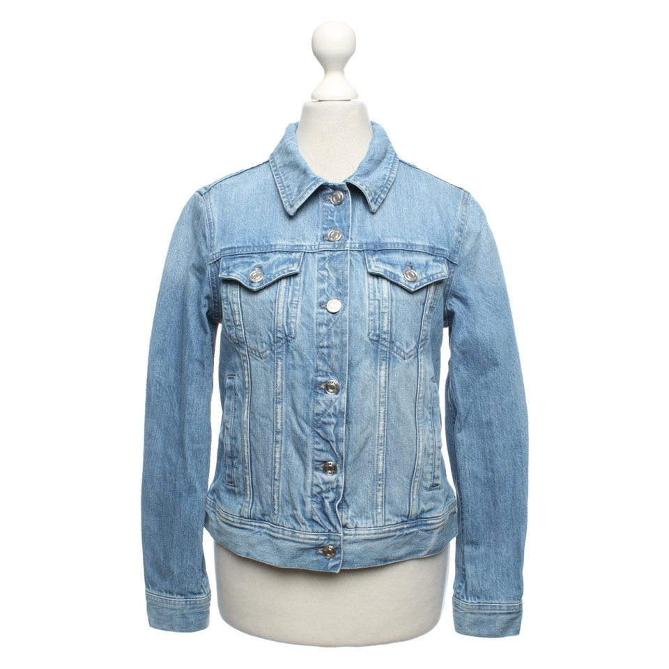 J. Crew Jacke/Mantel aus Baumwolle in Blau