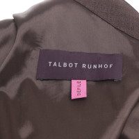 Talbot Runhof Vestito in Lana in Marrone