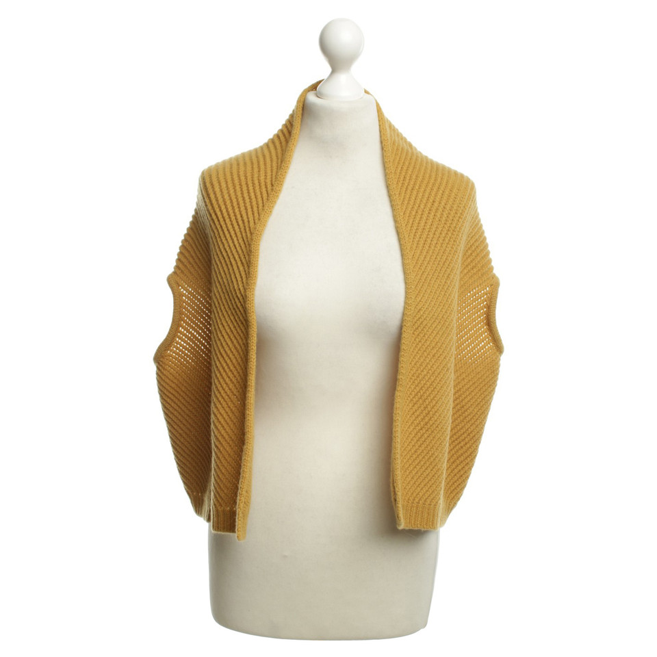 Max Mara Strickweste in curry giallo