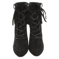 Balmain Boots Suede in Black