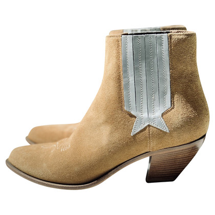 Golden Goose Boots Leather in Beige