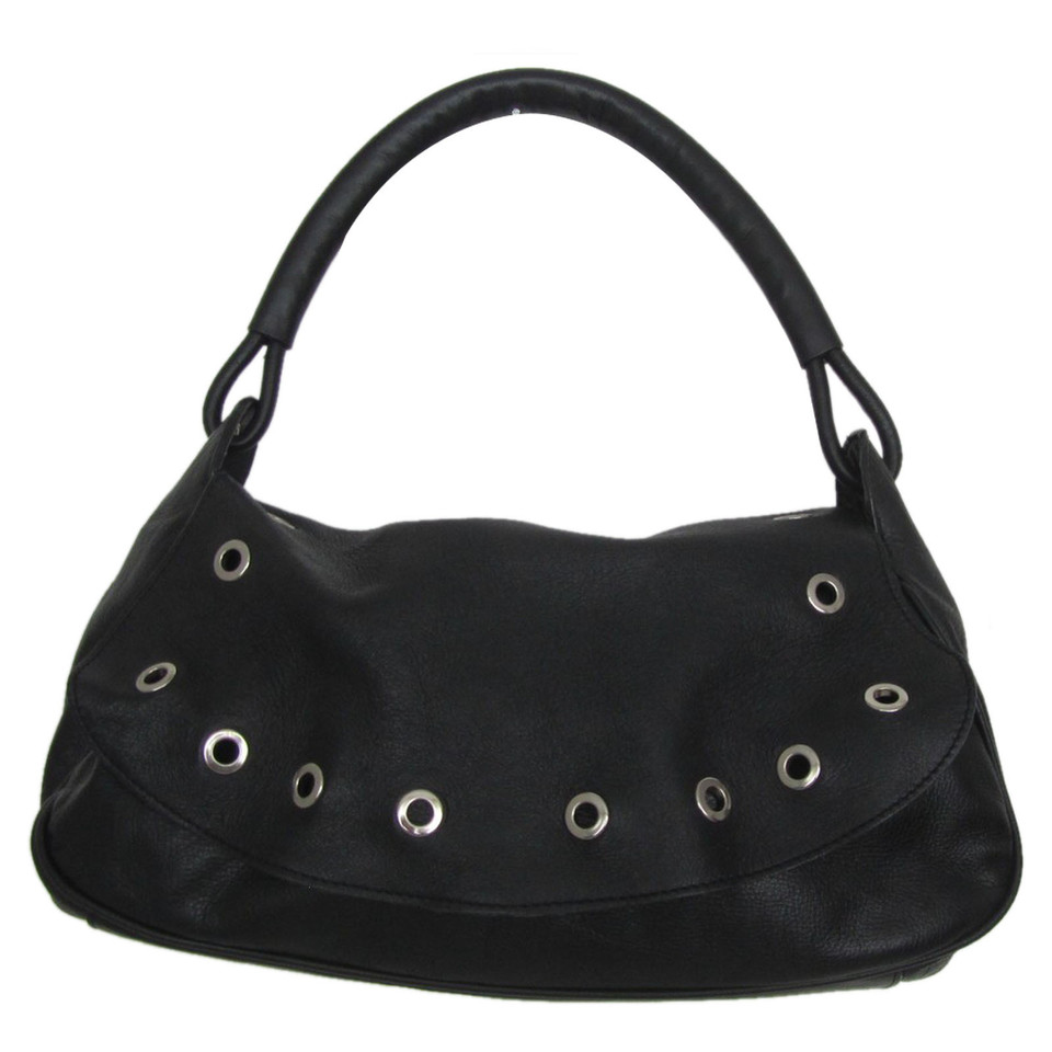 Moschino Handtasche aus Leder in Schwarz