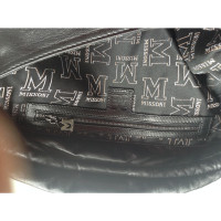 M Missoni Clutch Bag Leather in Black