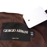 Giorgio Armani Veste en cuir avec ruban de soie