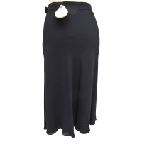 Yves Saint Laurent Silk skirt with bells wrinkles