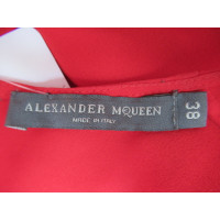 Alexander McQueen Top Silk in Red