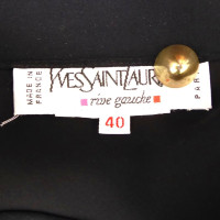 Yves Saint Laurent Zijden rok met klokken rimpels