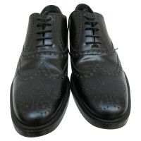 Christian Dior Lace-up shoes Leather in Black