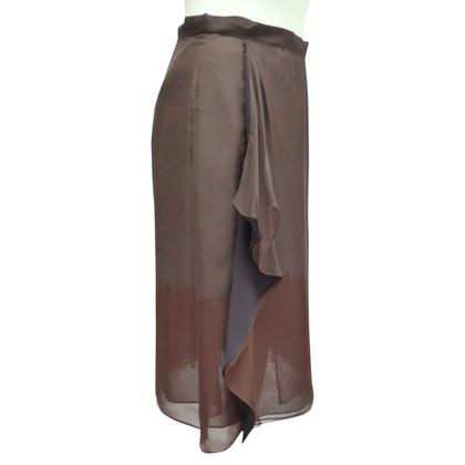 Giorgio Armani Silk skirt with winding effect