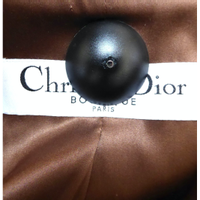 Christian Dior Giacca/Cappotto in Pelle in Marrone