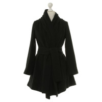 Vivienne Westwood Cappotto con collo alla coreana nero