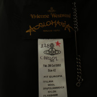 Vivienne Westwood Anthrazitfarbener Mantel mit Stehkragen