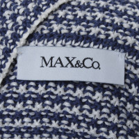 Max & Co Gilet en bleu / blanc