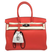 Hermès Birkin Bag 35 aus Leder in Rot