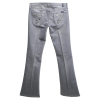 7 For All Mankind Flares in Gray