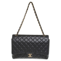 Chanel "Maxi Double Flap Bag" made of caviar leather