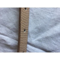 Max Mara leather belt with square stones
