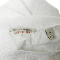 Maison Scotch Katoenen jurk in wit