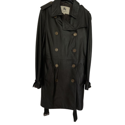 Burberry Jacket/Coat Leather in Brown