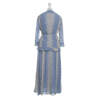 Rena Lange Zweiteiliges Kleid in Blau/Weiß